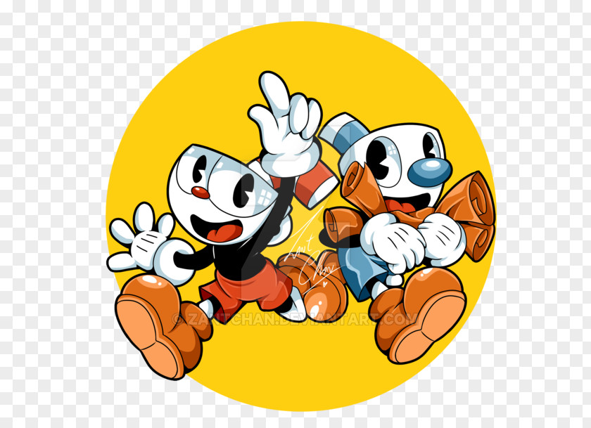 Cuphead Cartoon Fan Art Bendy And The Ink Machine PNG