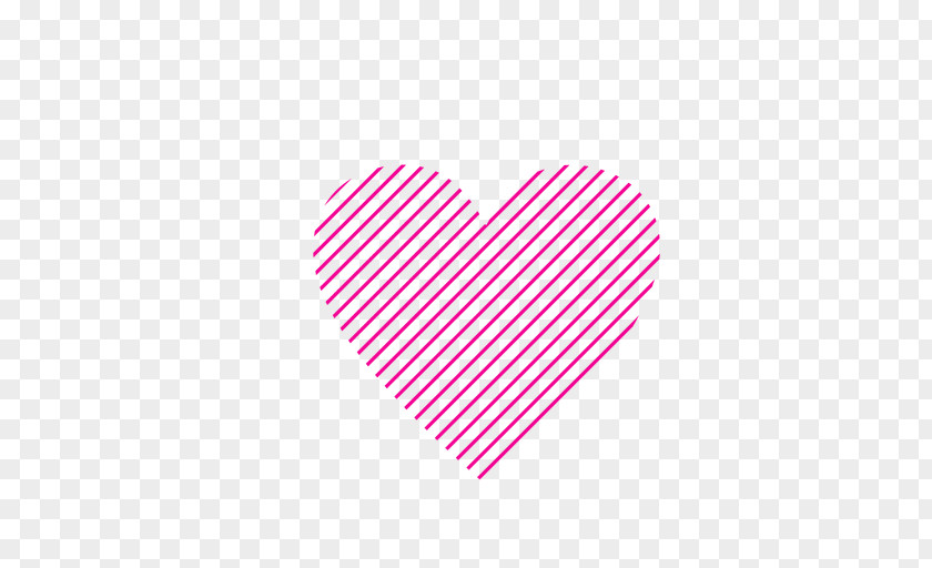 Pink Stripes Line M Heart Font PNG