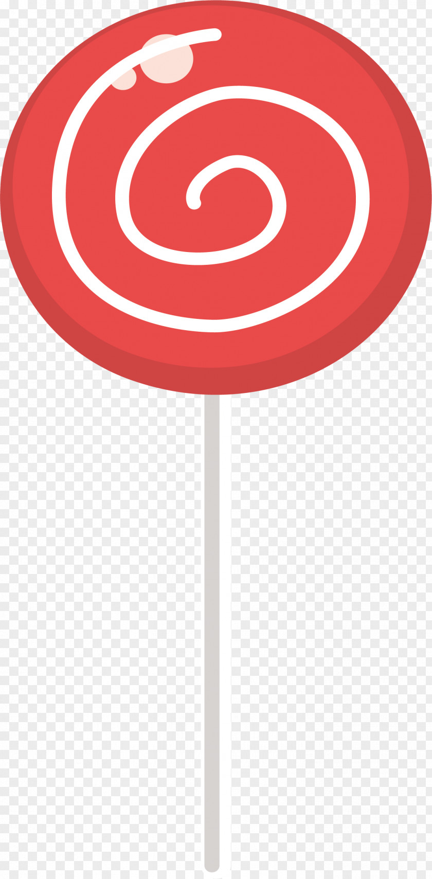 Red Spiral Lollipop PNG