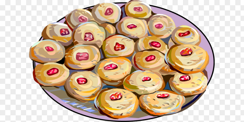 Snacks Tray Cliparts Denmark Danish Pastry Donuts Cuisine Clip Art PNG