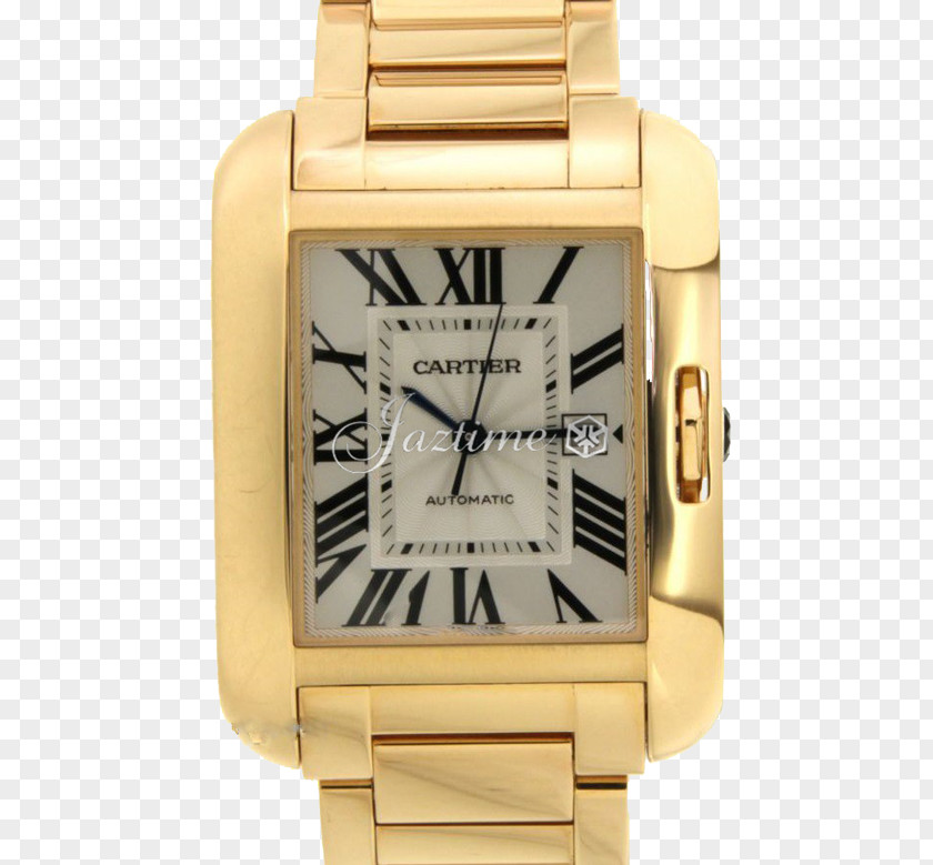Watch Cartier Tank Anglaise Gold PNG