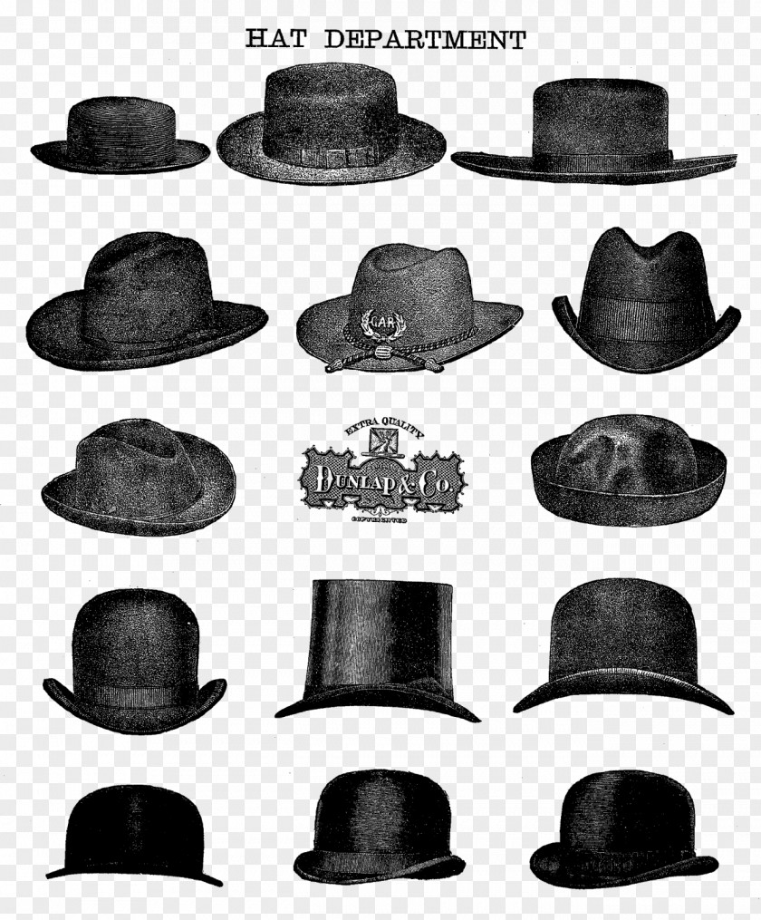 Design Fedora White PNG