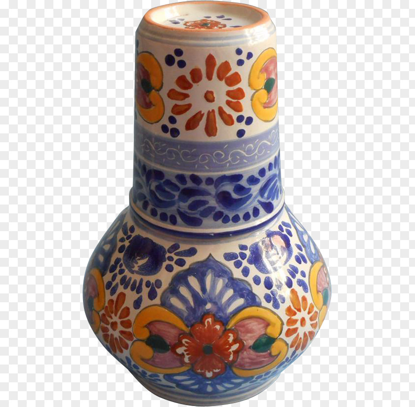 Hand Painted Lake Water Ceramic Vase Artifact Pottery Porcelain PNG