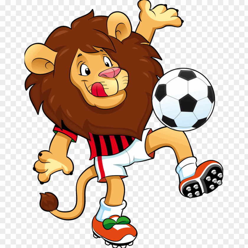 Lion Sticker Child Sports Football PNG
