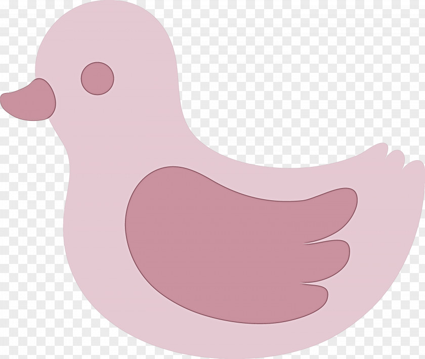 Pink Rubber Ducky Duck Bird Water PNG