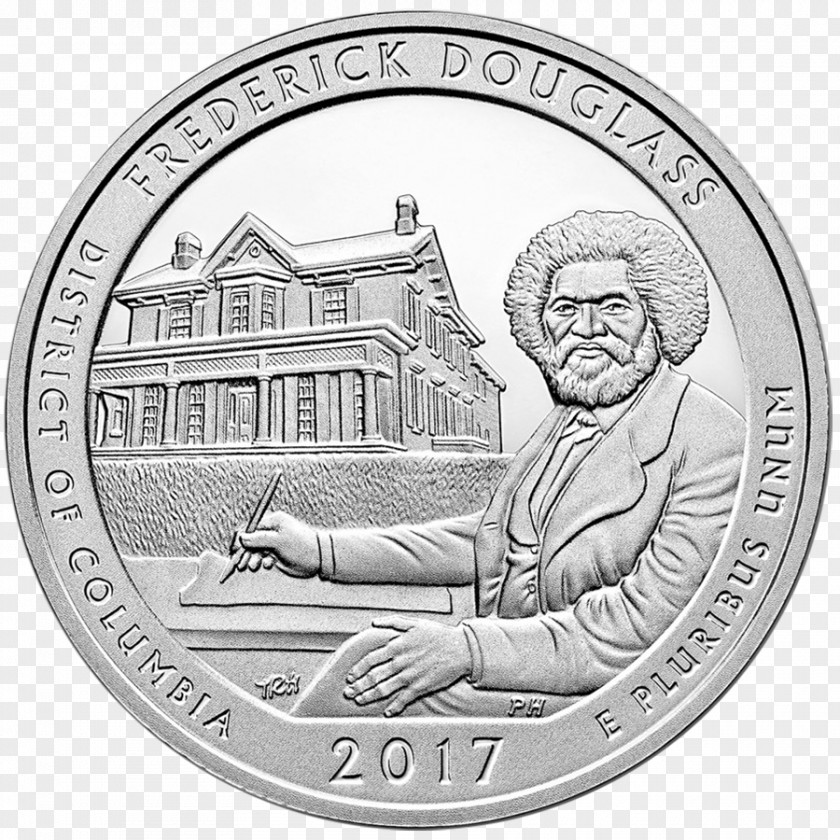 Quarter Frederick Douglass National Historic Site United States Mint Coin PNG