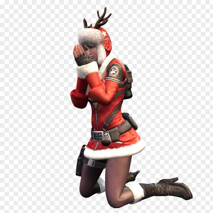 Santa Claus Hound Avatar Character Christmas Ornament PNG