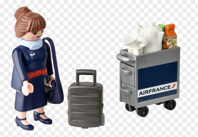 Airplane Air France Airbus A380 Flight Attendant Playmobil PNG