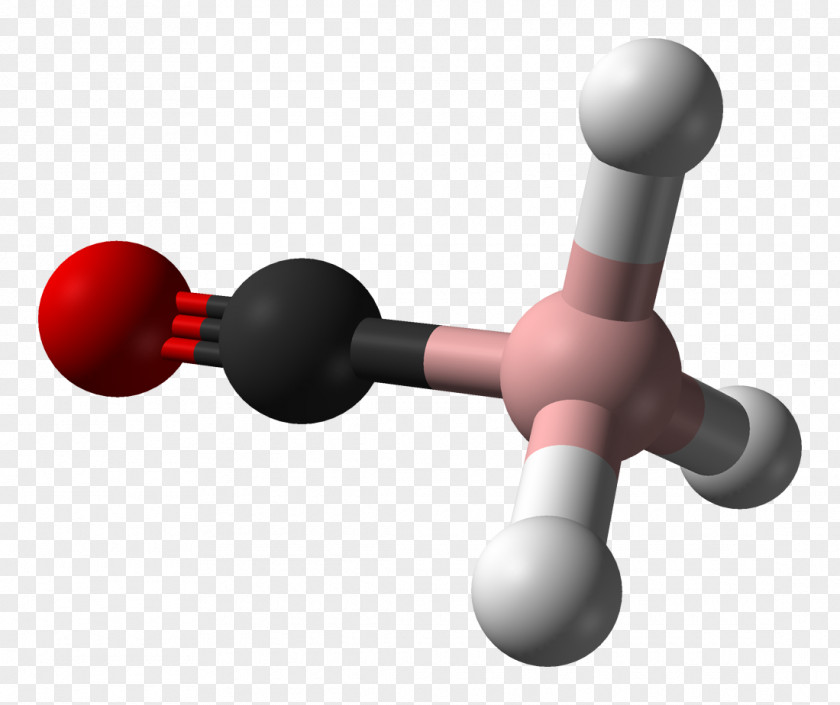 Microwave Carbon Monoxide Boranes Ball-and-stick Model PNG