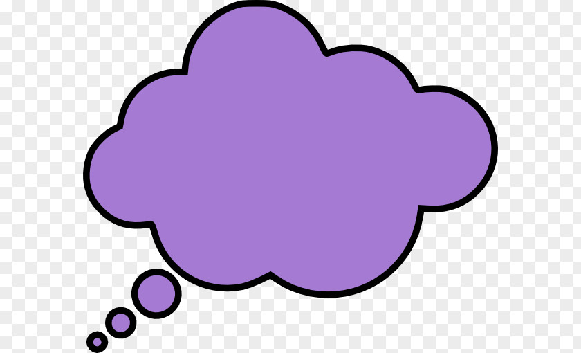 Purple Cloud Cliparts Thought Speech Balloon Free Content Clip Art PNG
