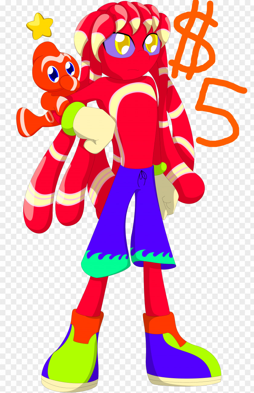 Sea Anemone Costume Mascot Character Clip Art PNG