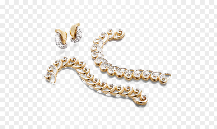 Spray Jewelry Set Jewellery Gold PNG