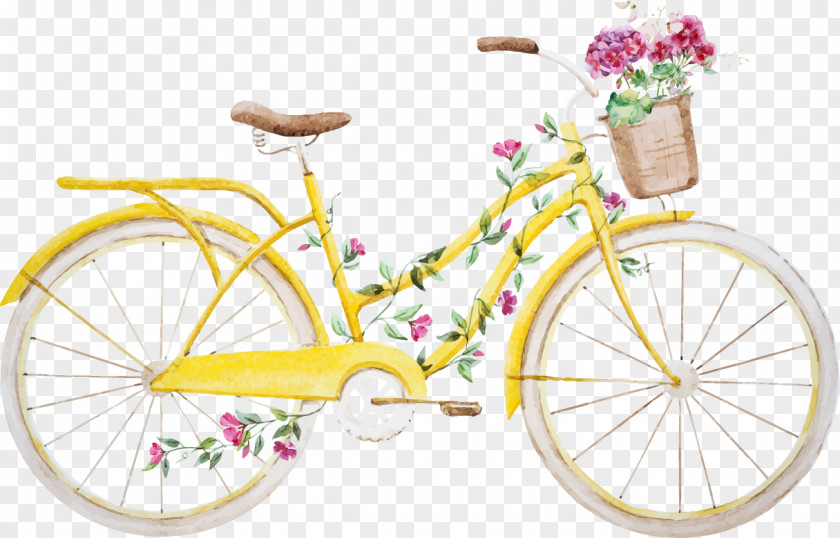 Yellow Bike PNG