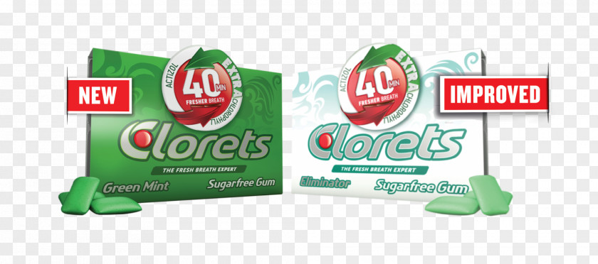 Chewing Gum Clorets Brand Ingredient PNG