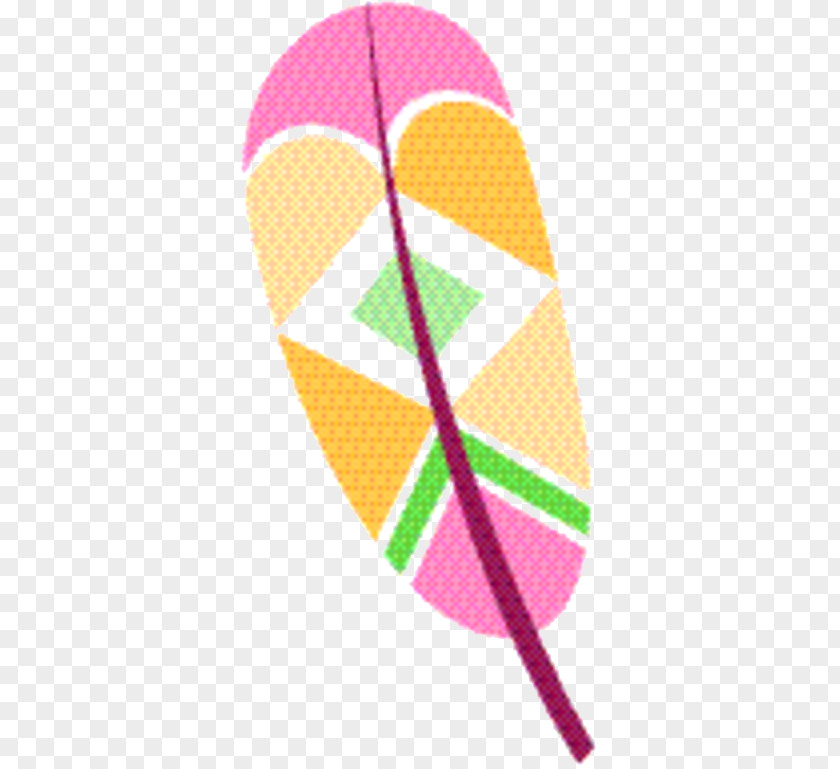 Flipflops Yellow Line Cartoon PNG