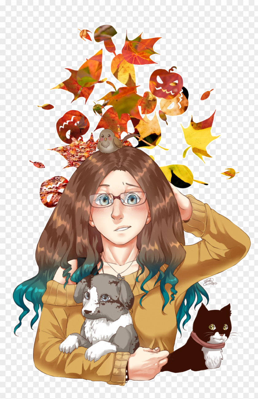 Autumn Outing Tree Character Fiction Clip Art PNG