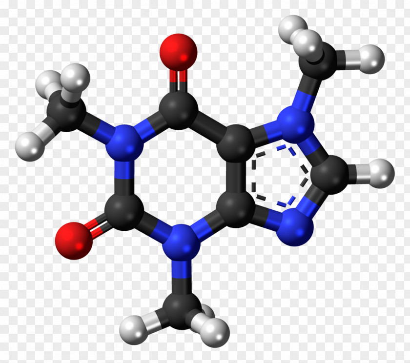 Chemical Caffeine Caffeinated Drink Tea Coffee Molecule PNG