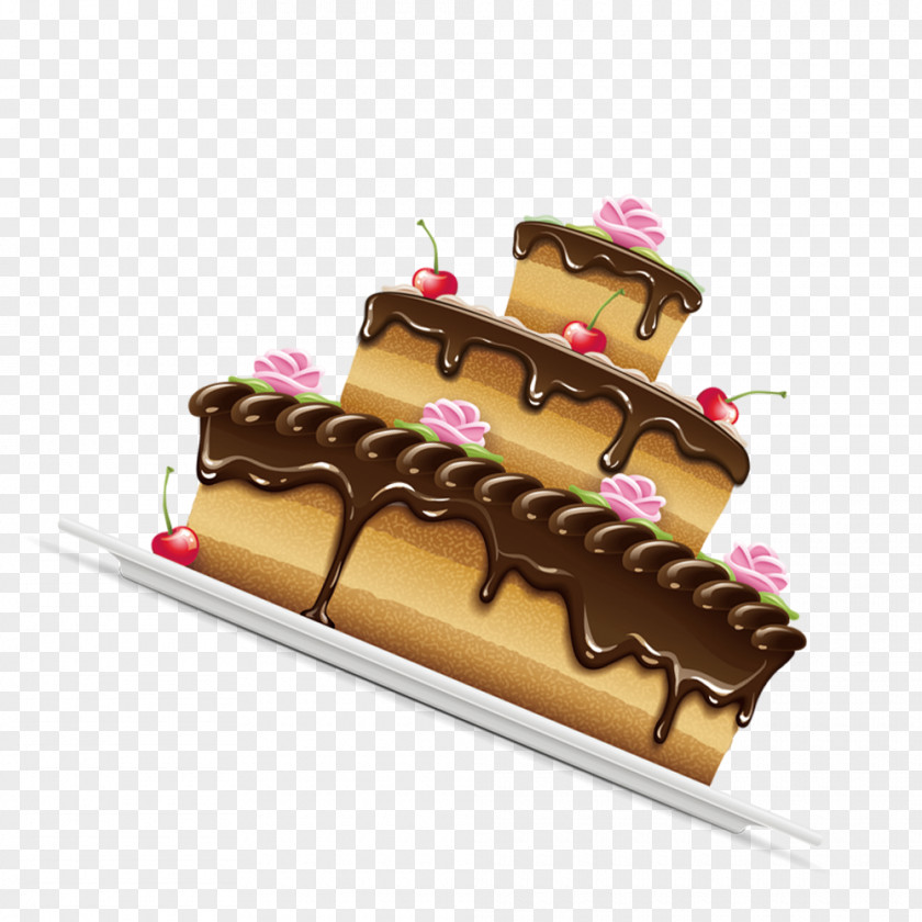 Creative Cakes Cream Chocolate Cake Fruitcake Petit Four Praline PNG