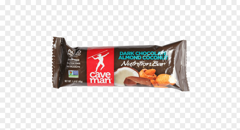 Dark Cave Chocolate Bar Almond Coconut PNG