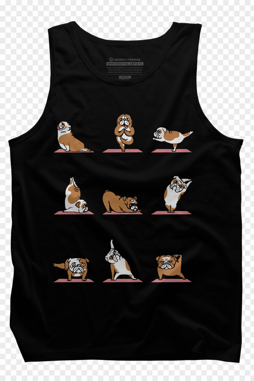 French Bulldog Yoga T-shirt Hoodie Top PNG