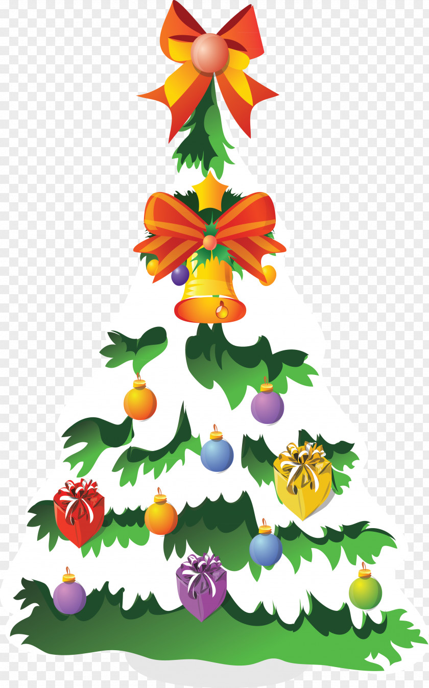 Christmas Tree Gift Clip Art PNG