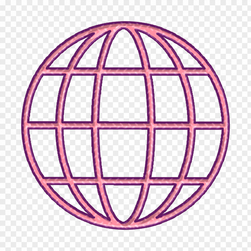 Halfway Around The World Icon Global Shapes PNG