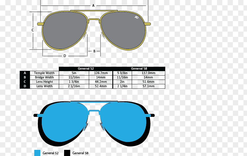 Three-dimensional Chart Aviator Sunglasses Goggles Randolph Engineering PNG