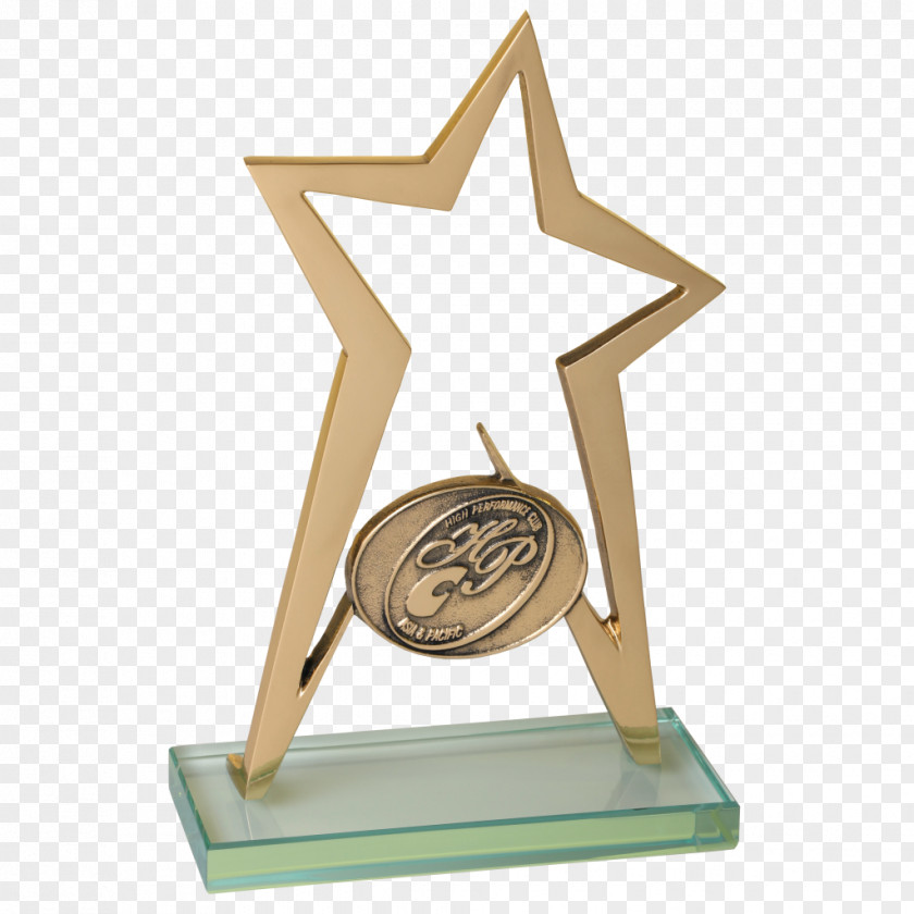 Trophy Bronze Award Engraving PNG