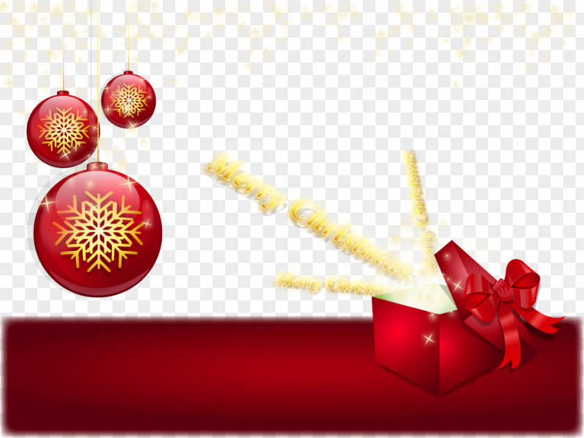 Vector Snowflake Christmas Gift PNG