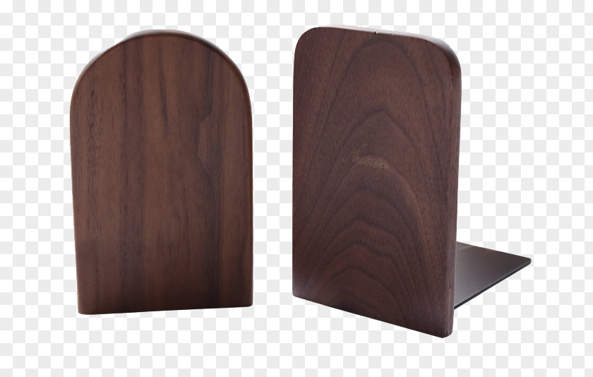 Beech Wood Bookend Bookcase Designer PNG
