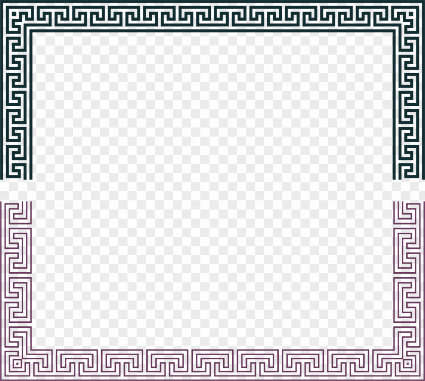 Blue Frame Board Game Area Pattern PNG