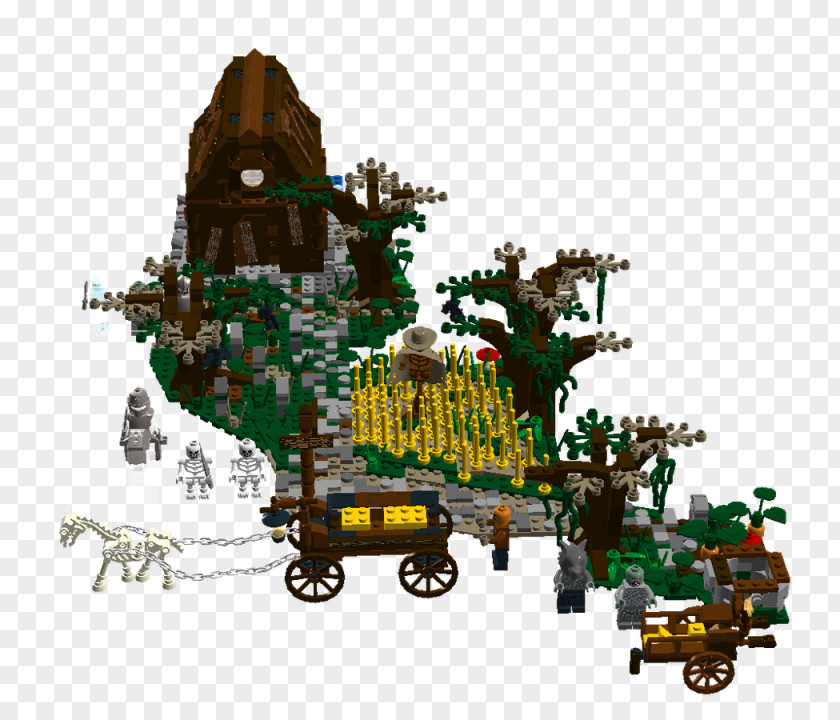 Gray Tombstone Tree Lego Ideas A Haunted Graveyard Cemetery PNG
