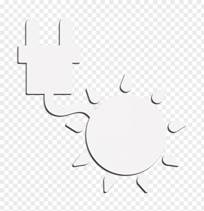 Sun With Plug Icon Nature PNG