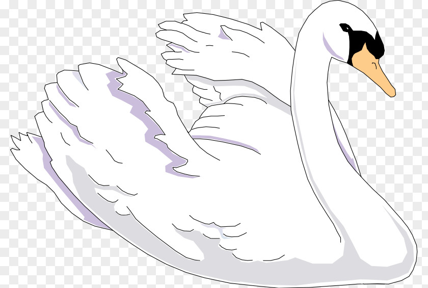 Swan Black Clip Art PNG