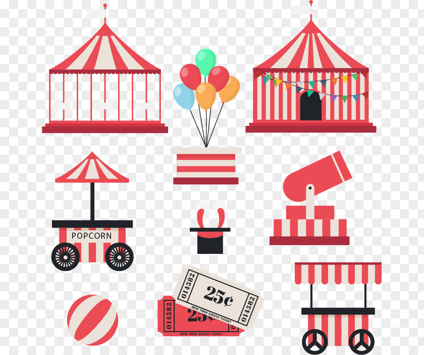 Amusement Park Facilities Vector Material Ferris Wheel Gratis PNG