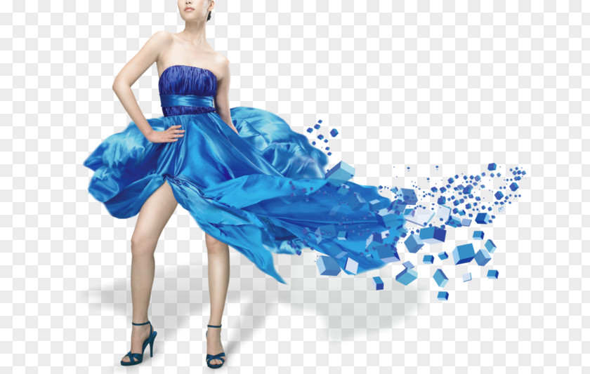 Biography Blue Dress Model Fashion Lakme Week Photography PNG
