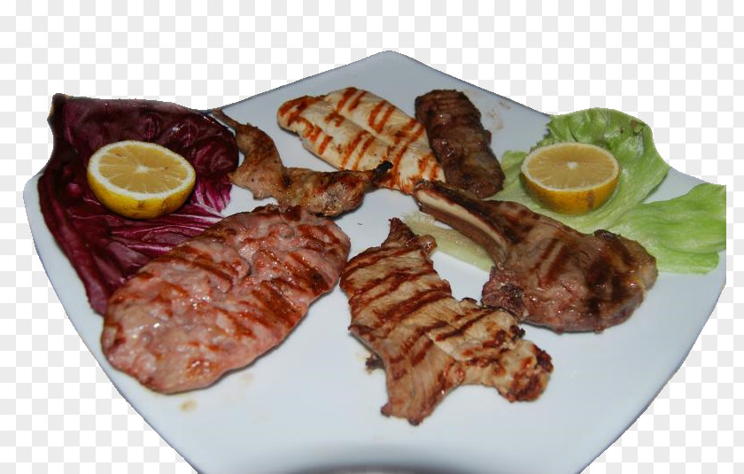 Breakfast Mixed Grill Full Grilling Meat Chop PNG