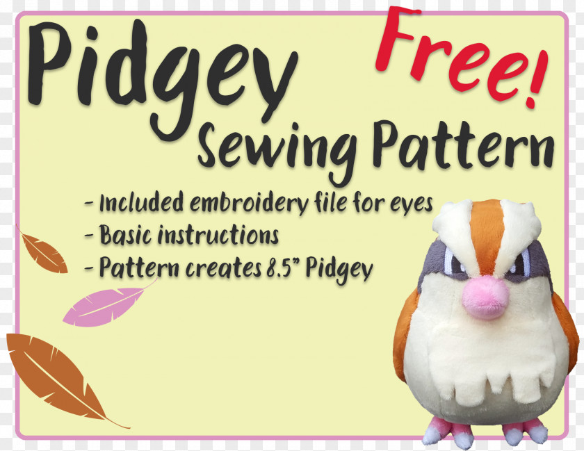 Clothing Patterns. Pattern Sewing Pokémon Embroidery Plush PNG