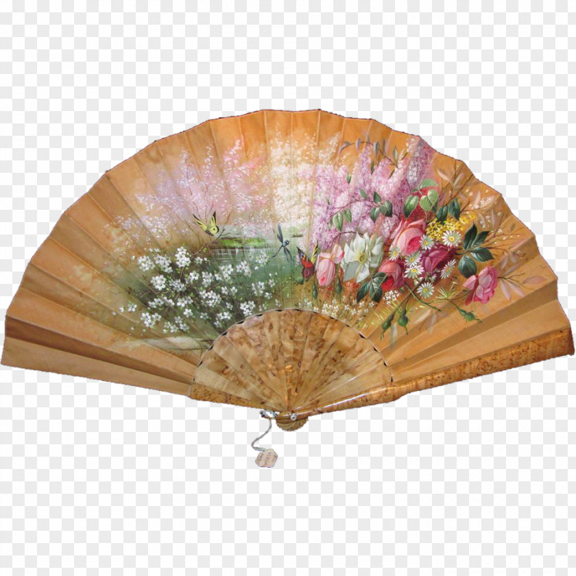 Hand Painted Fan Paper Tiffany & Co. PNG