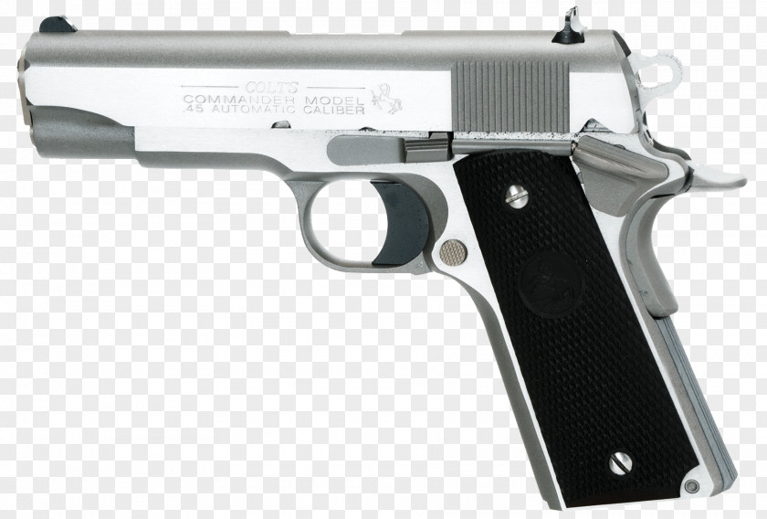 Handgun M1911 Pistol Colt's Manufacturing Company Colt Commander .45 ACP Firearm PNG