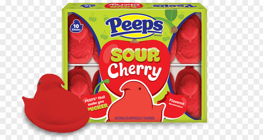 Sour Cherry Peeps Cotton Candy Flavor Just Born Pancake PNG