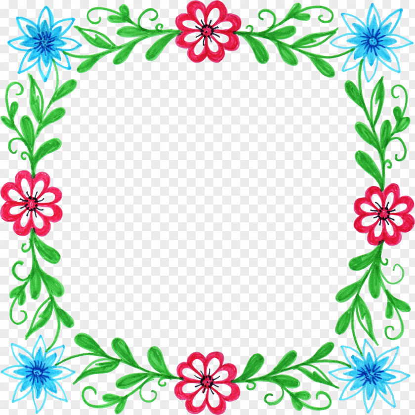 Floral Frame Flower Picture Frames Design Clip Art PNG