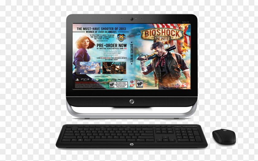 Laptop BioShock Infinite Personal Computer Hardware Output Device PNG
