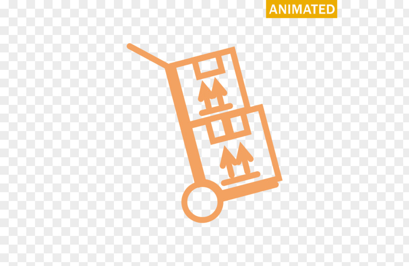 Orange Shopping Cart Brand Logo Line PNG