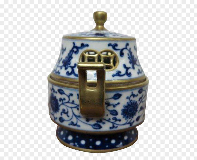 The Blue And White Lotus Fragrance Tank Pottery Ceramic Porcelain PNG