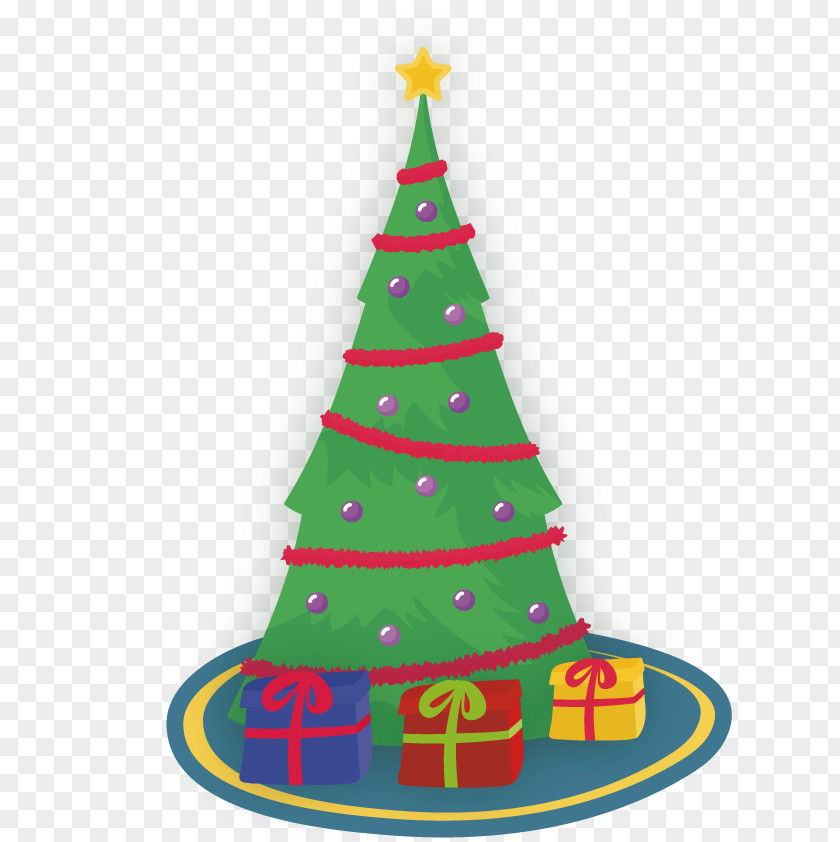 Vector Christmas Tree Ornament PNG