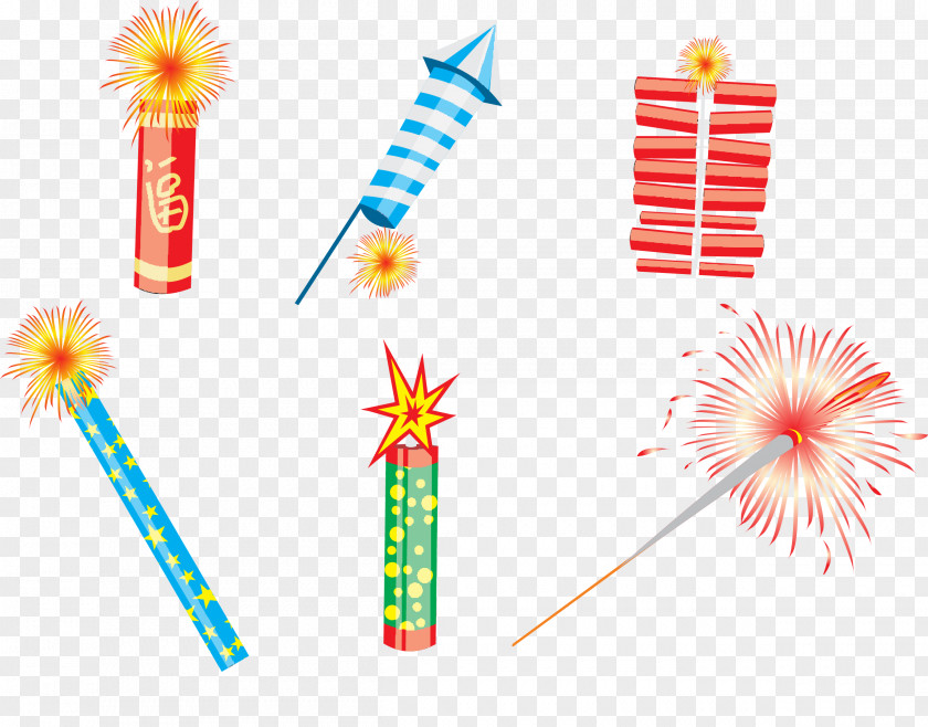 Vectors Chinese New Year Celebration Celebrate Fireworks Firecracker PNG