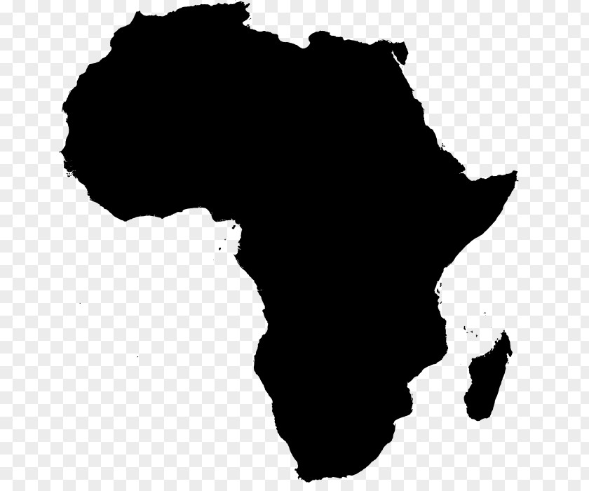Africa Blank Map PNG