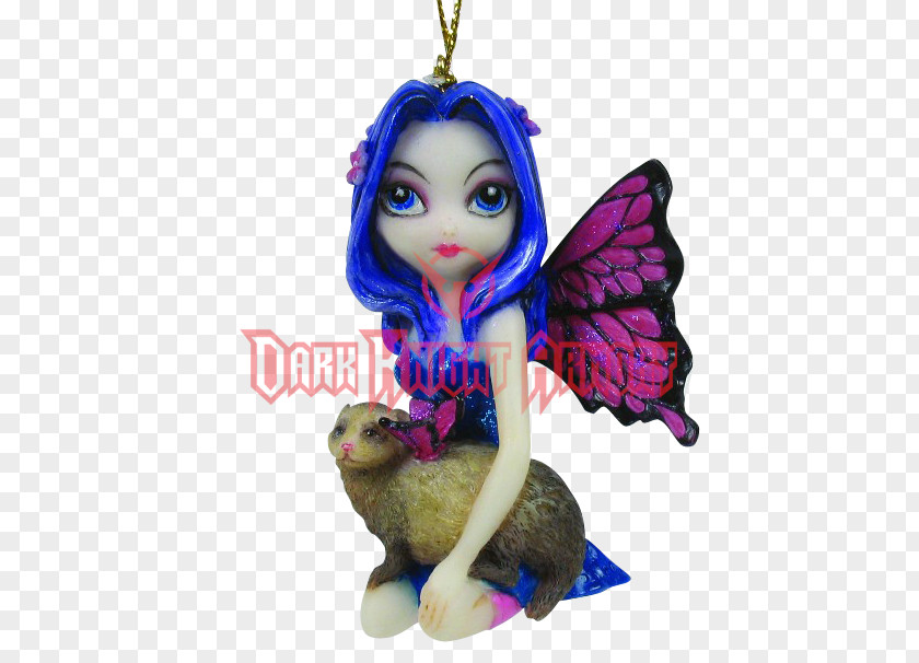 Fairy Ferret Christmas Ornament Figurine Day PNG