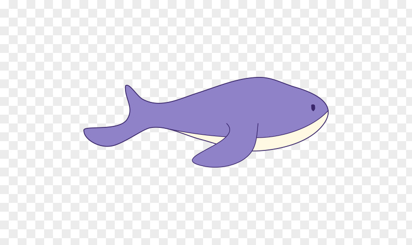 Hand Painted Purple Whale Picture Dolphin PNG